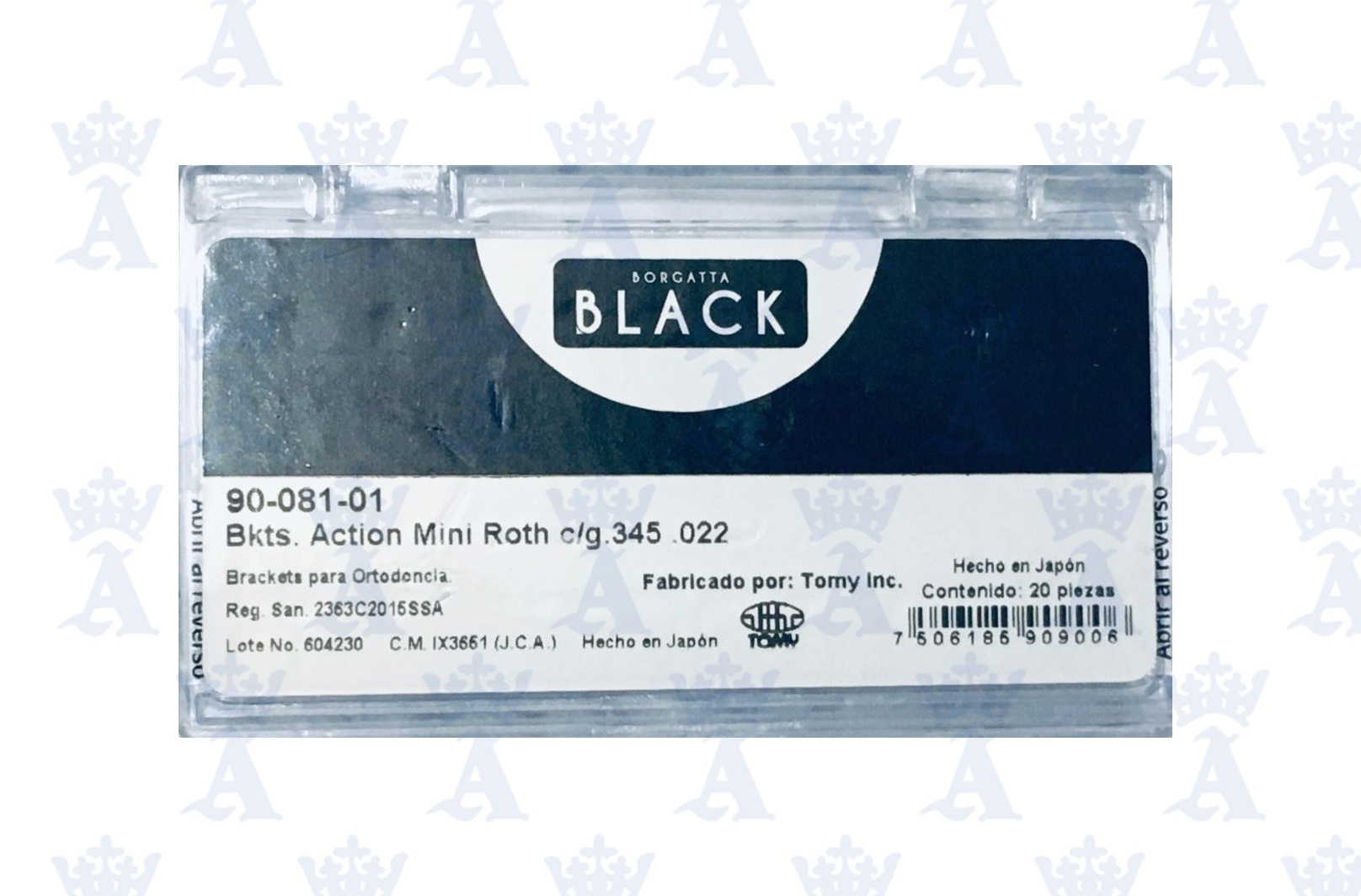 BRACKETS BALANCE(BLACK) ROTH .022 C/G345