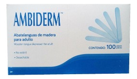 ABATELENGUAS DE MADERA CAJA C/100