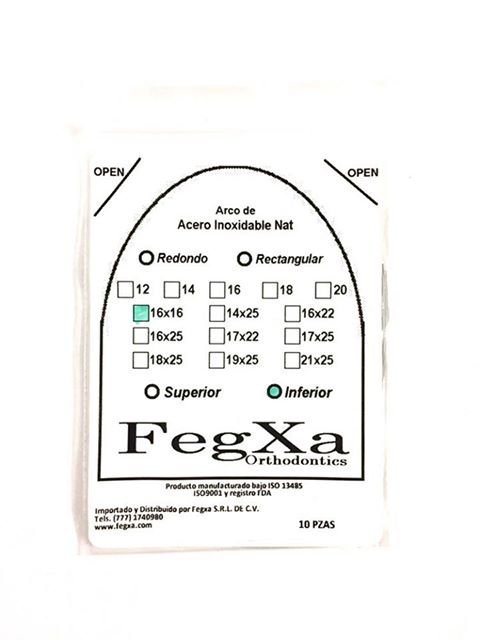 ARCO ACERO FEGXA 16X16 INF C/10