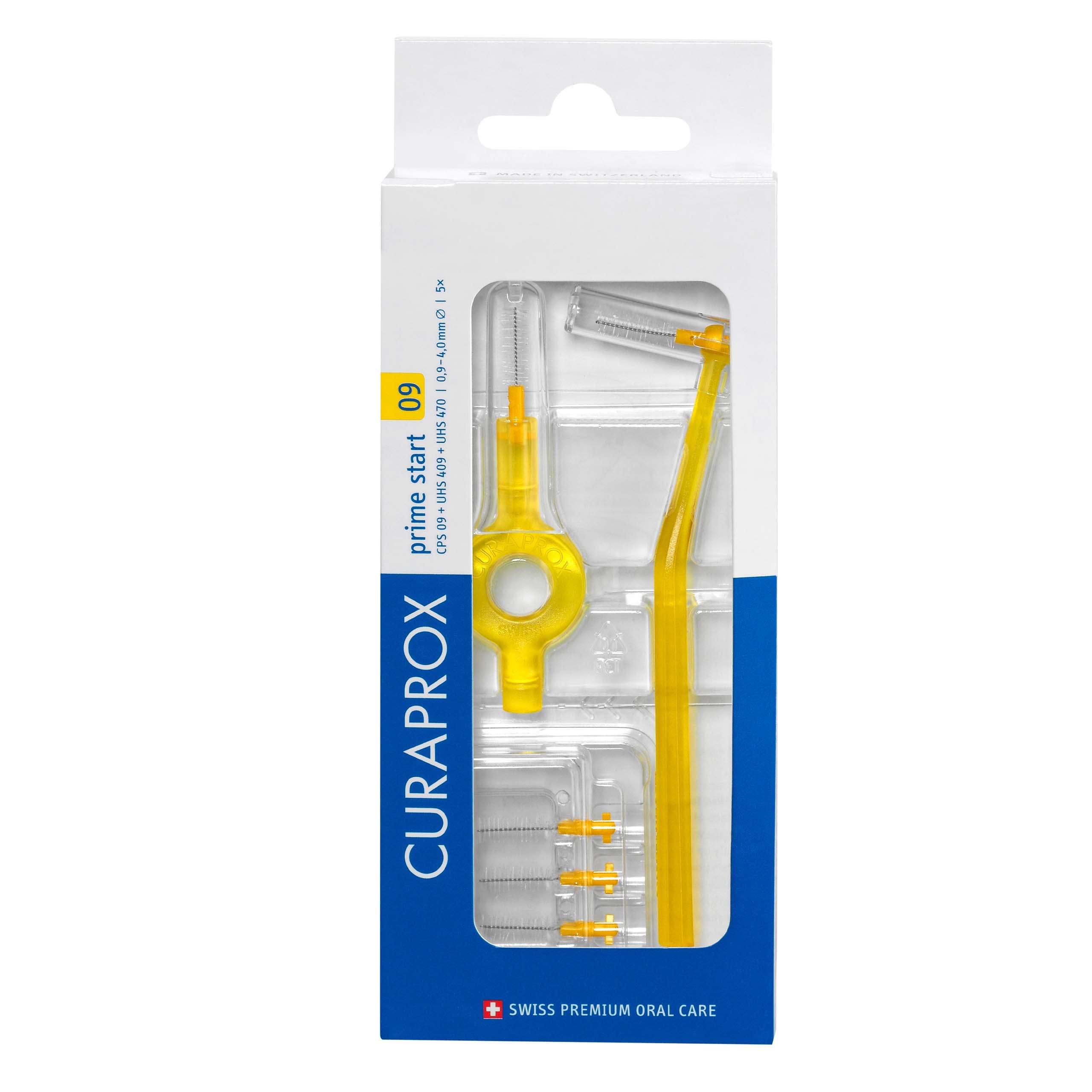 CEPILLO INTERDENTAL C/REPUESTO PRIME START 09 AMARILLO CURAPROX