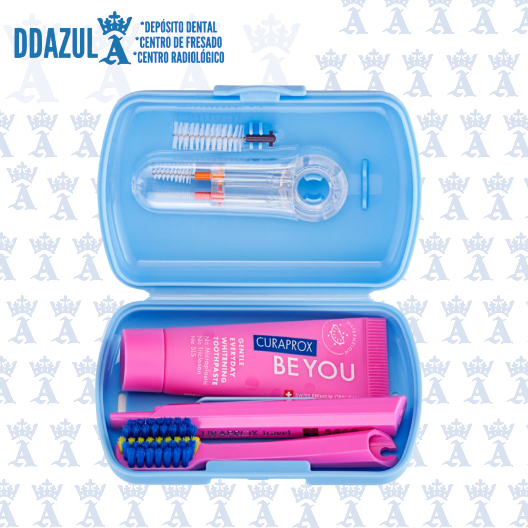 KIT VIAJERO ORTHO AZUL TRAVEL SET ORTHO CURAPROX