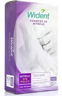 GUANTE NITRILO M LILA WIDENT