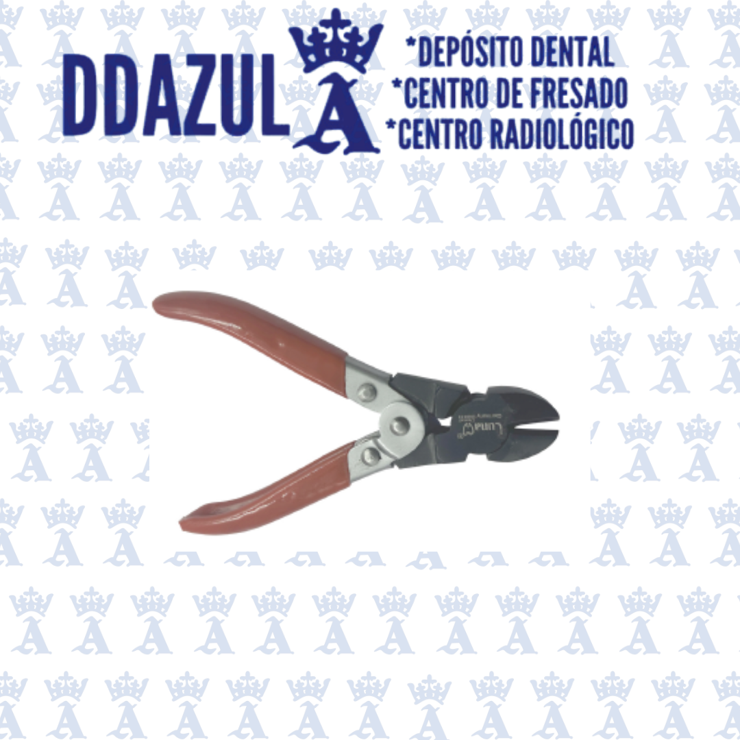PINZA CORTE PESADO RECTA(MANGO ROJO PUNTA NEGRA LUNA