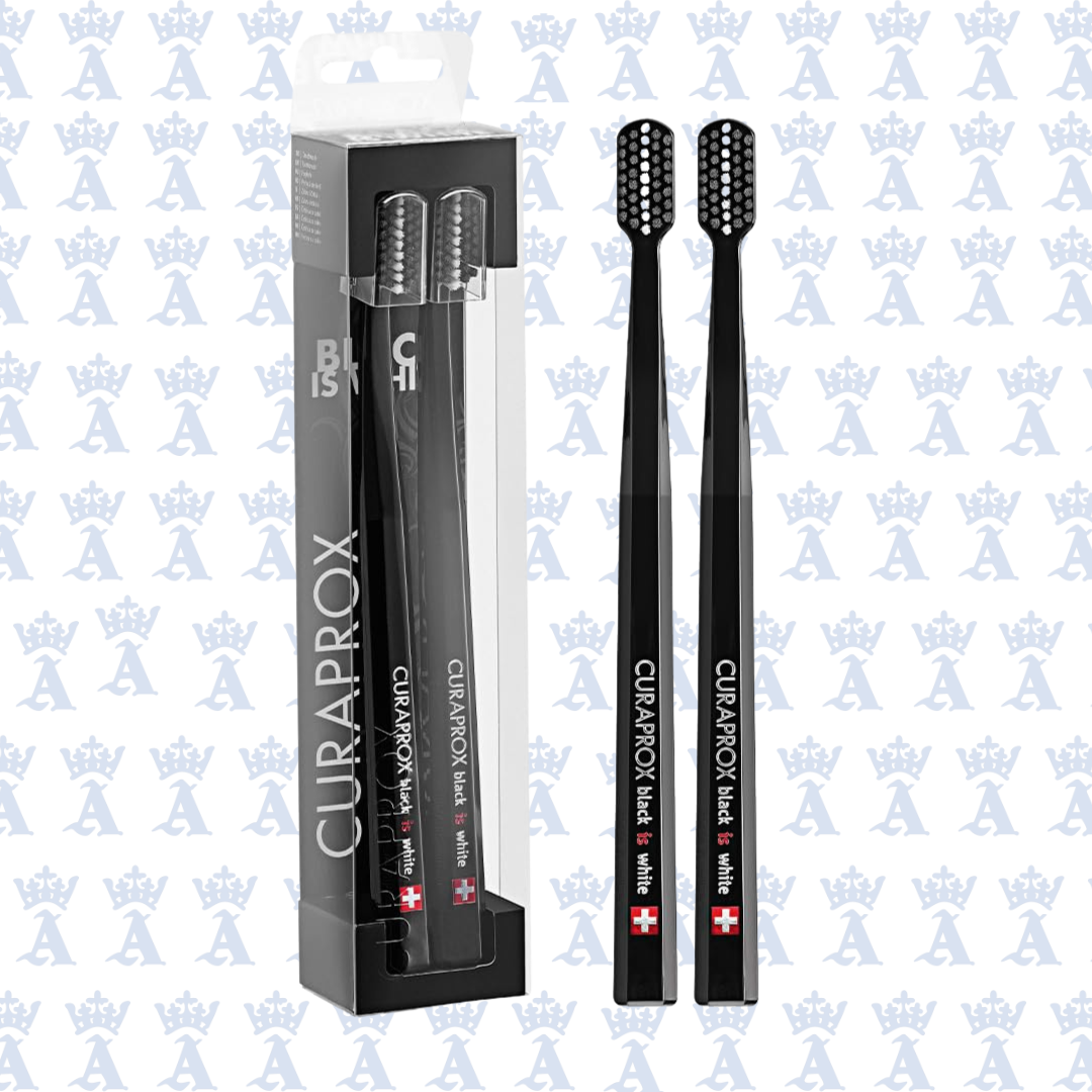 CEPILLO DENTAL DUOPACK NEGRO Y BLANCO WHITE IS BLACK C/2 CURAPROX
