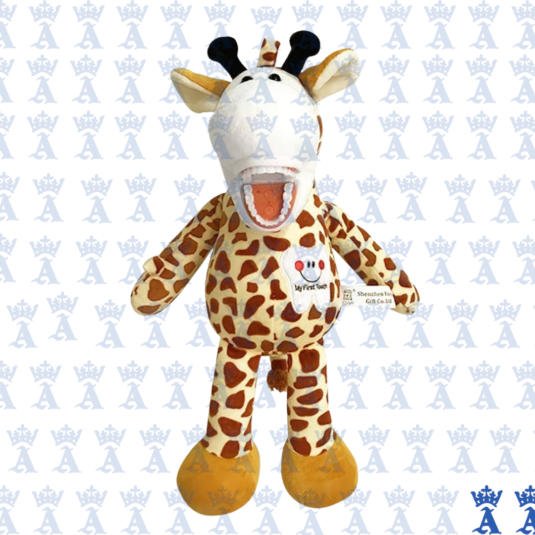 PELUCHE JIRAFA DIDACTICO CON CEPILLO