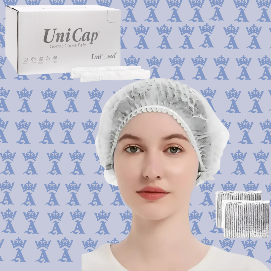 GORRO UNICAP BCO UNISEAL PLISADO C/50