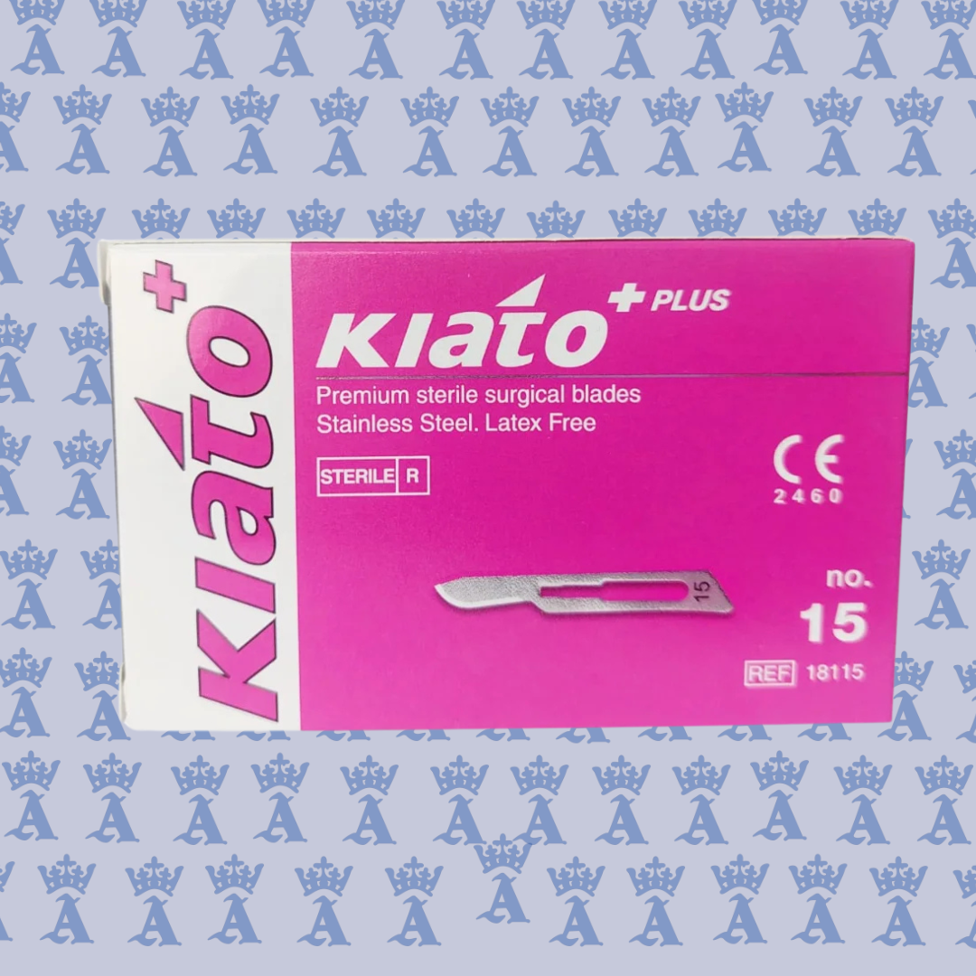 HOJA P/BISTURI 15 KIATO CAJA C/100