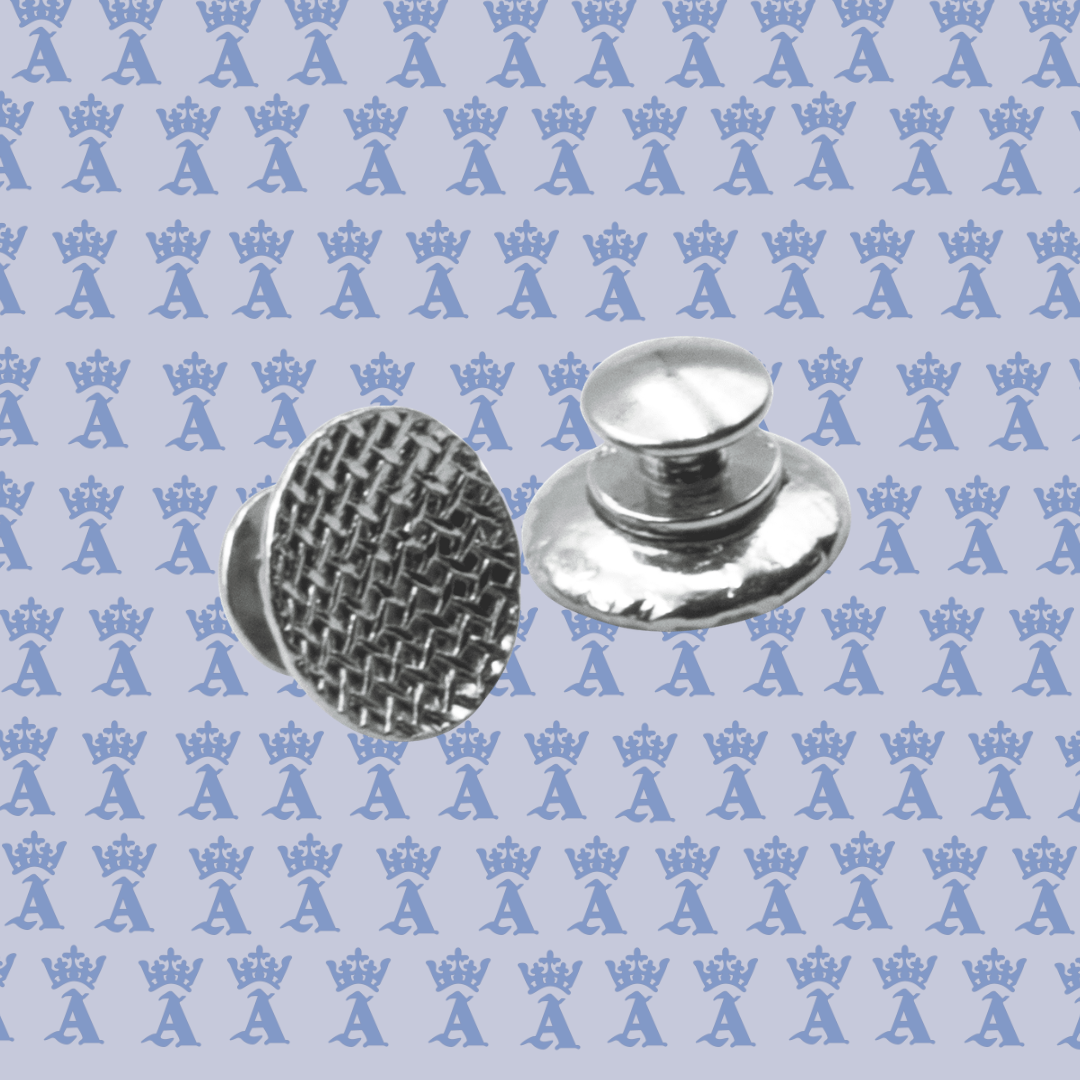 BOTON LINGUAL CURVO C/MALLA PZ BLU