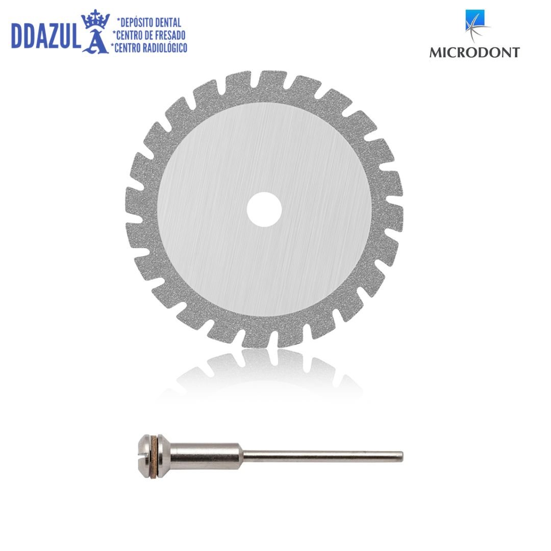 MINI DISCO DE DIAMANTE ASERRADO DOBLE CARA MICRODONT