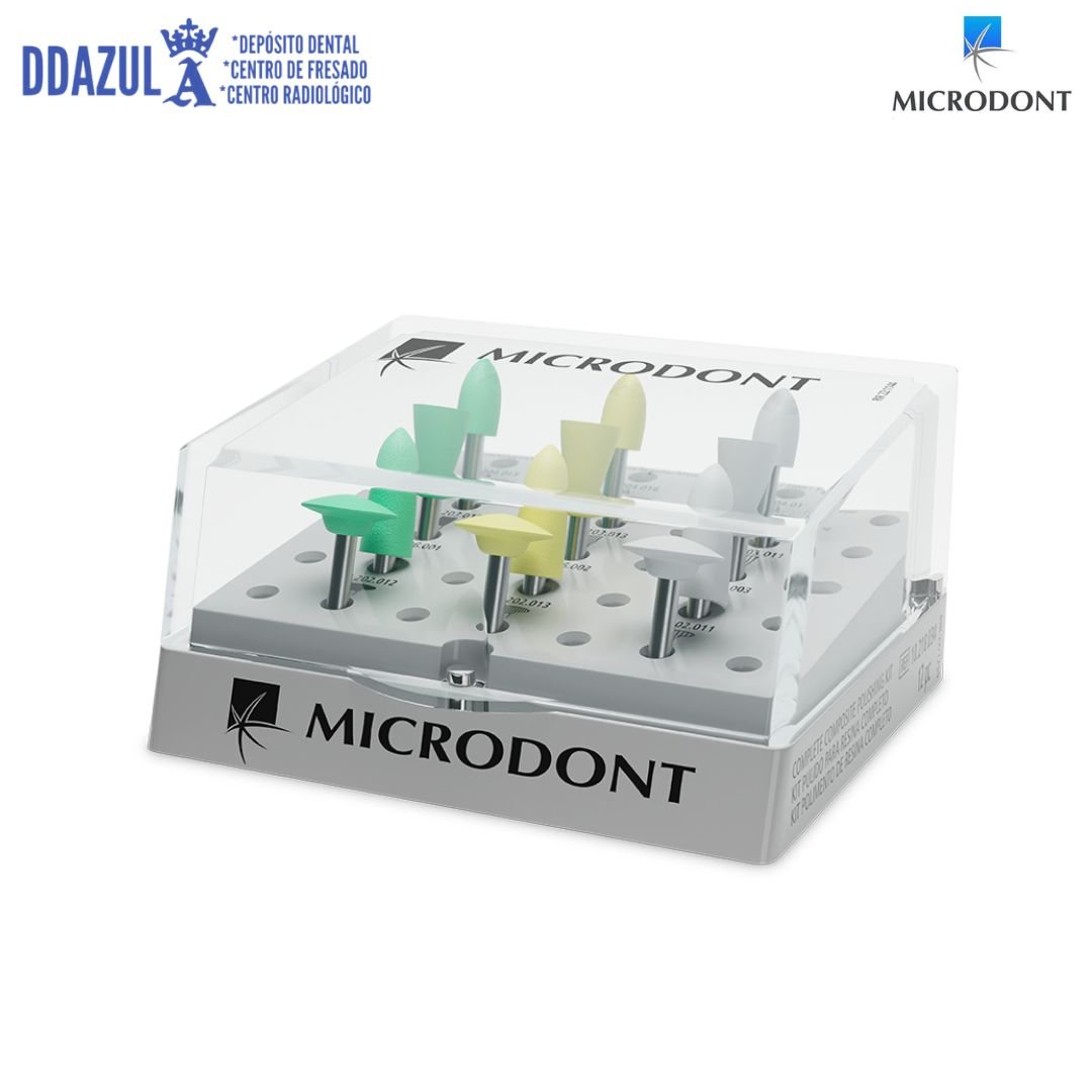 KIT PULIDO DE RESINA C/12 MICRODONT